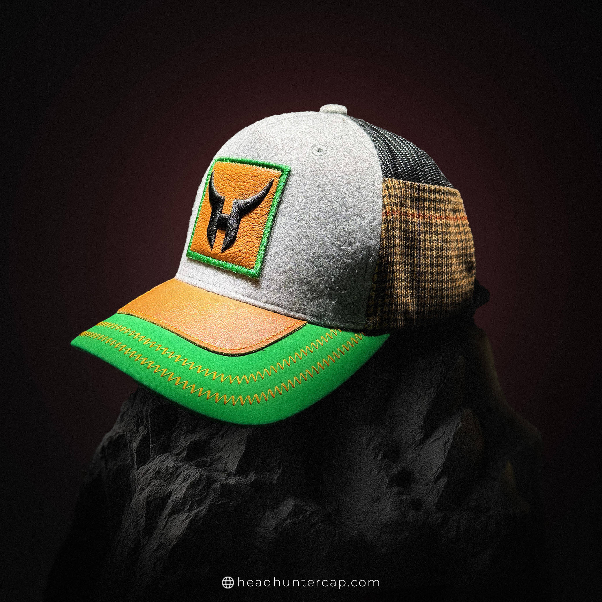 Woman standing wearing dark blue kurti and jeans light grey background