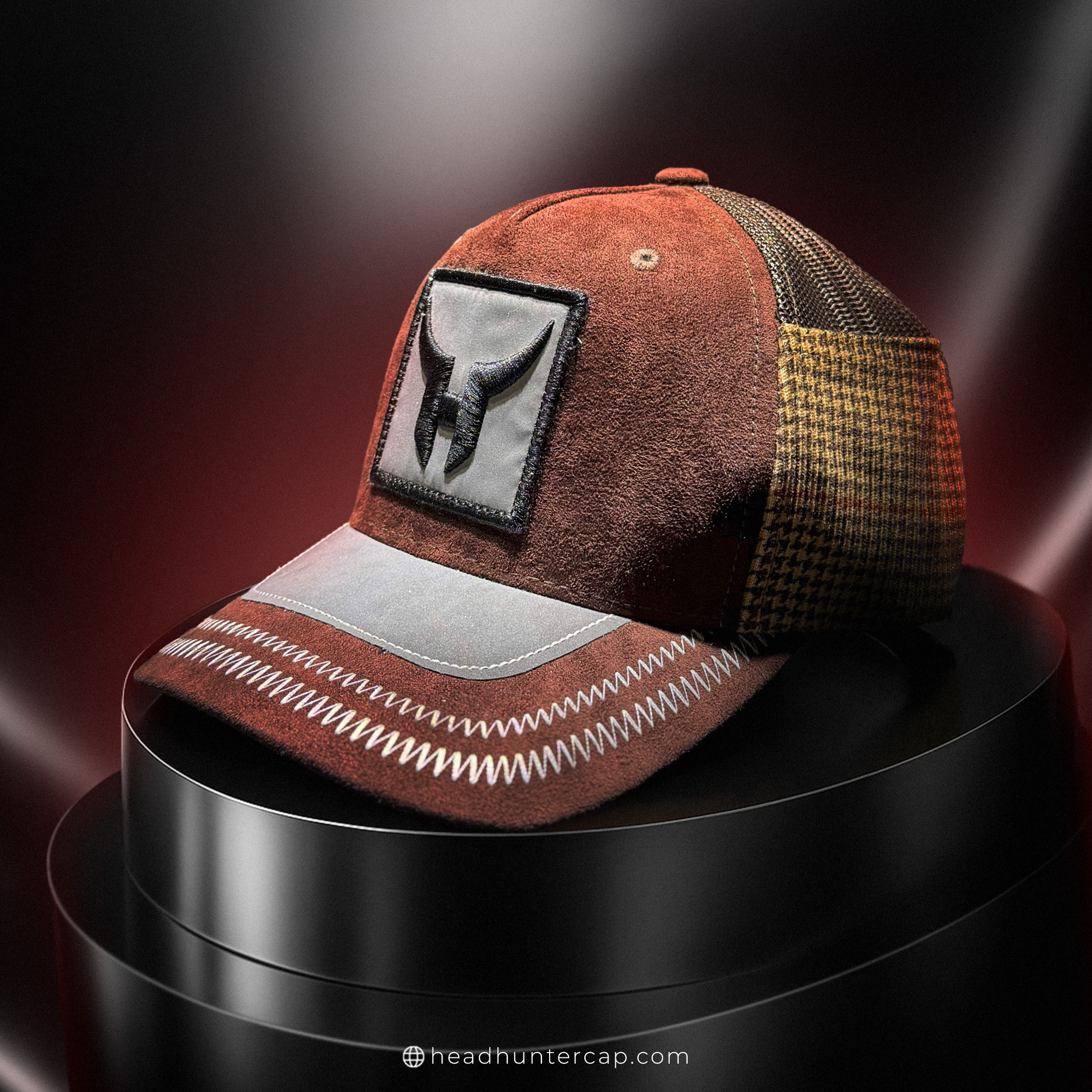 Woman standing wearing dark blue kurti and jeans light grey background