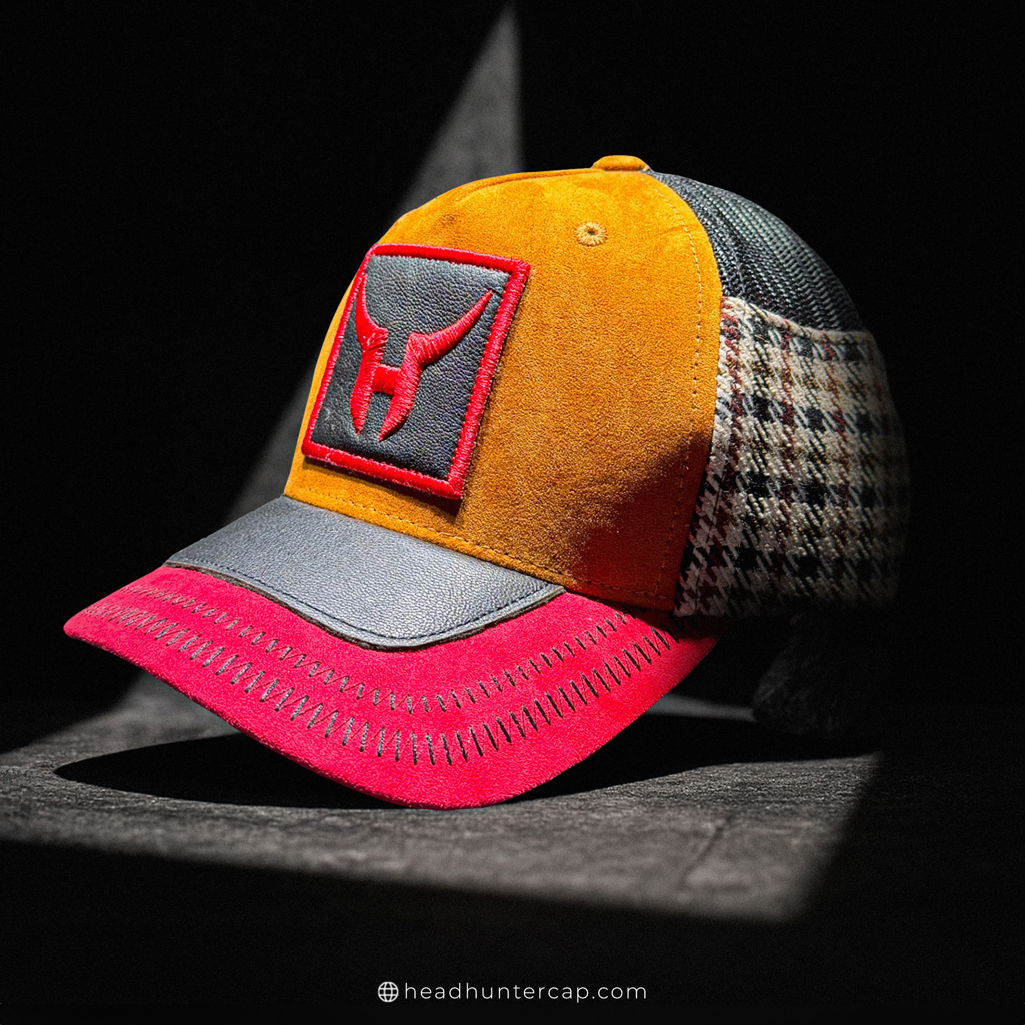 Woman standing wearing dark blue kurti and jeans light grey background